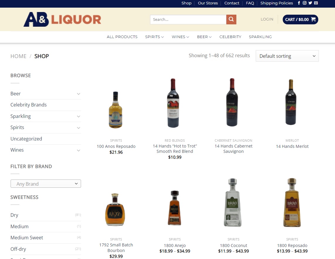 Ecommerce Store Page Web Design 