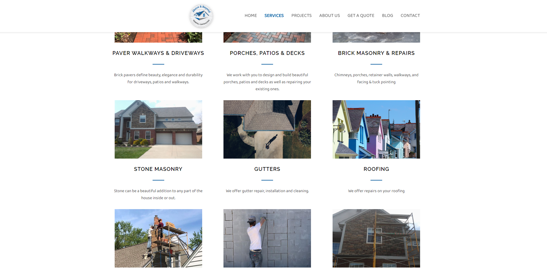 Web Design Contractor Services Page 
