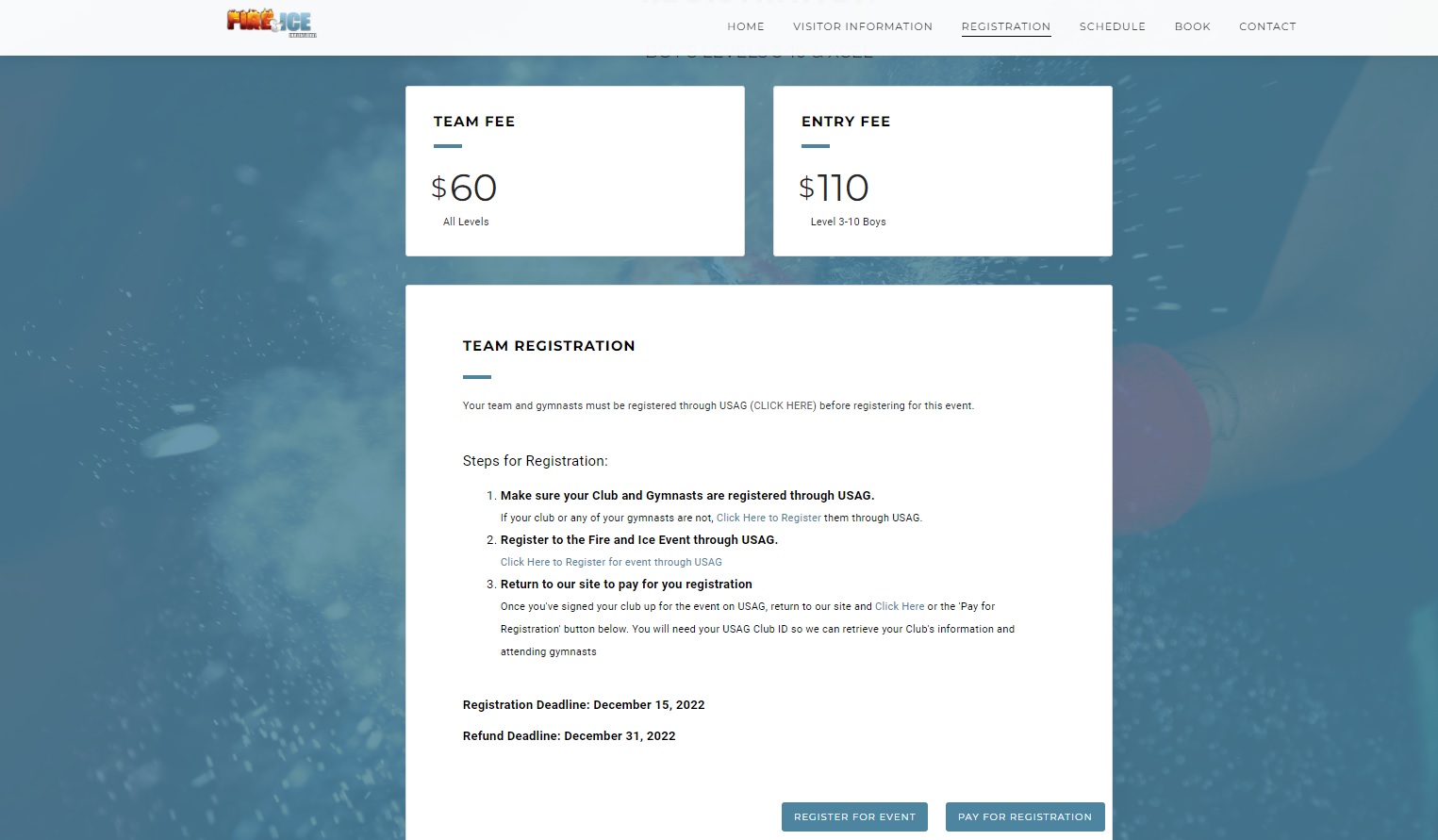 Gym Event Registration System 