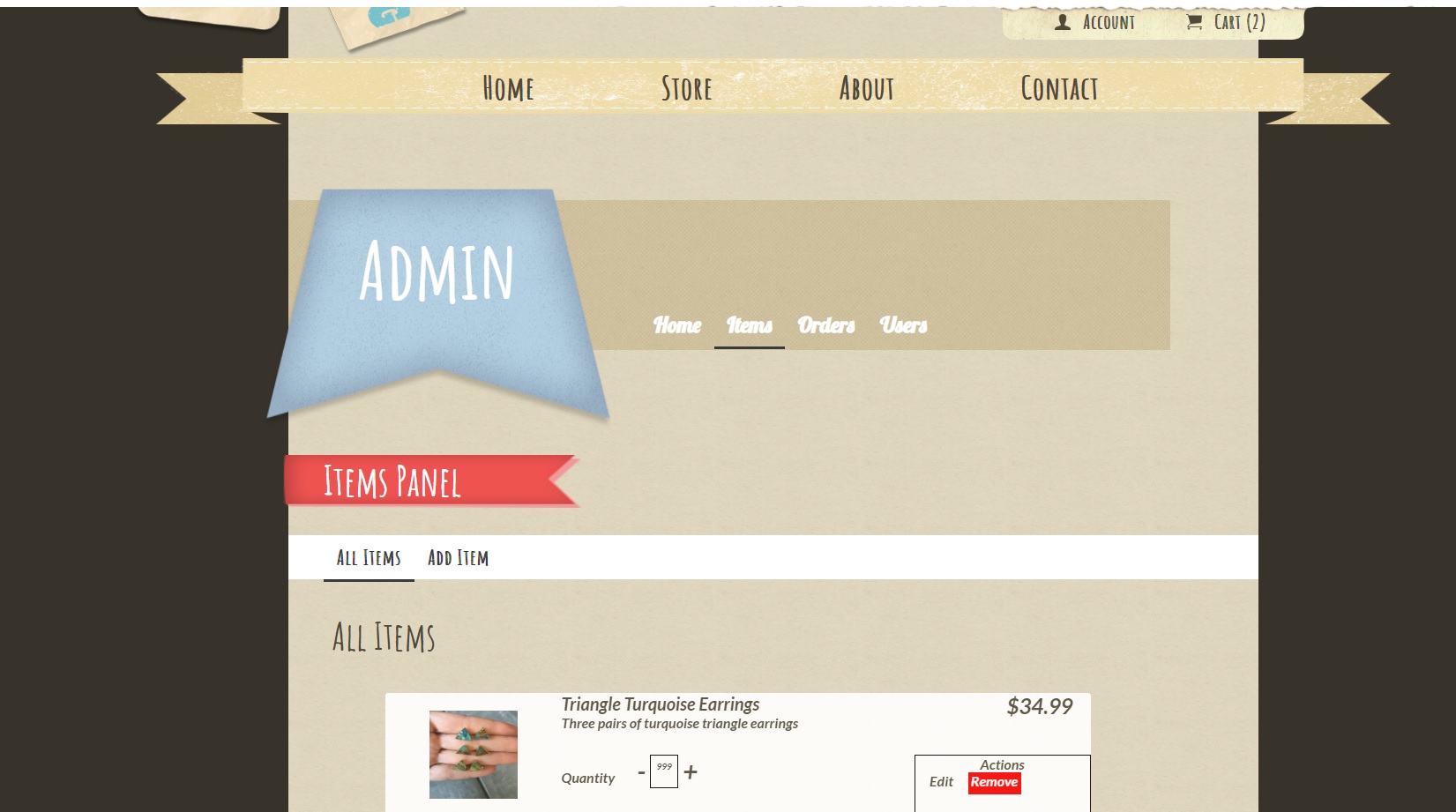 Custom Ecommerce website 