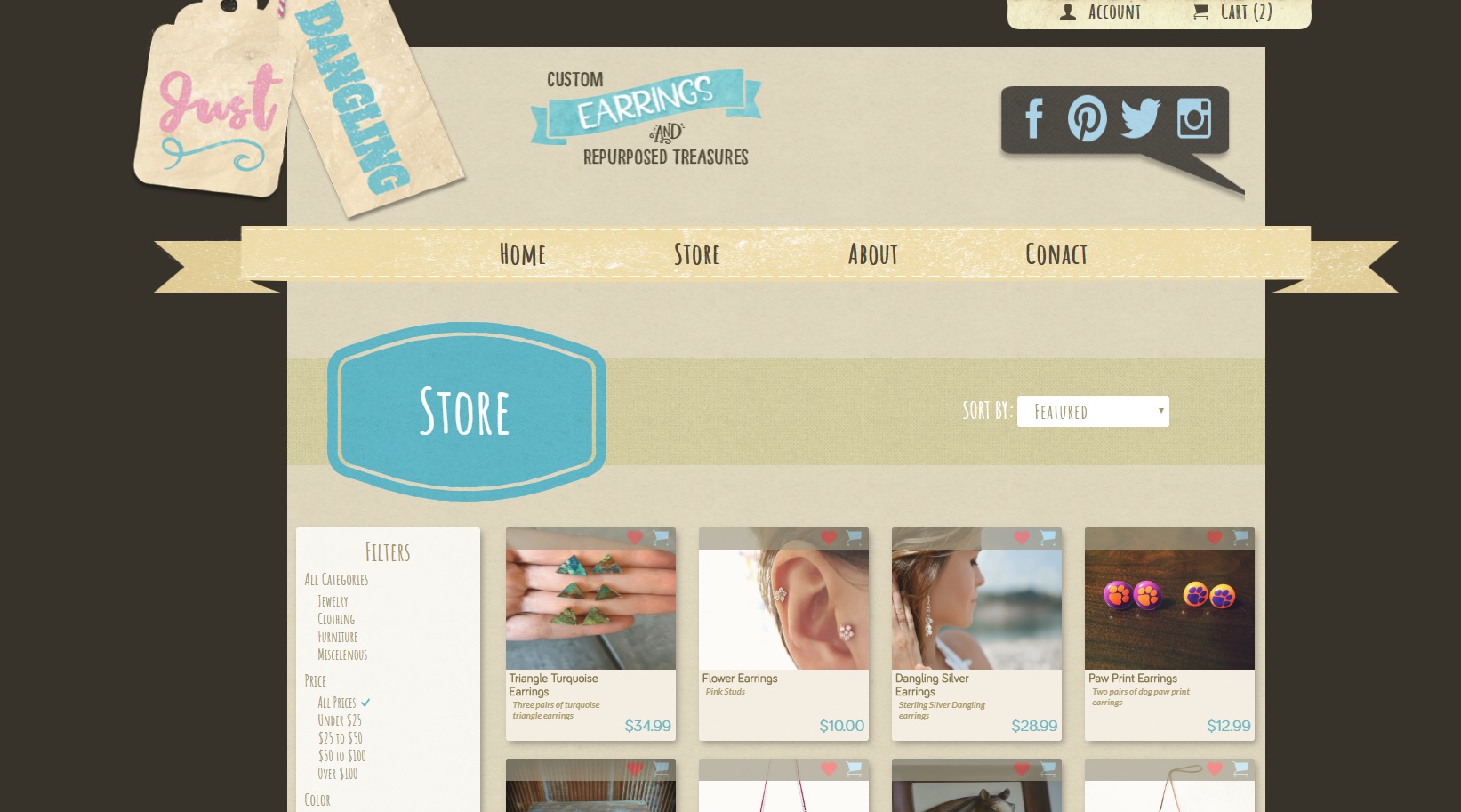 Custom Ecommerce website 