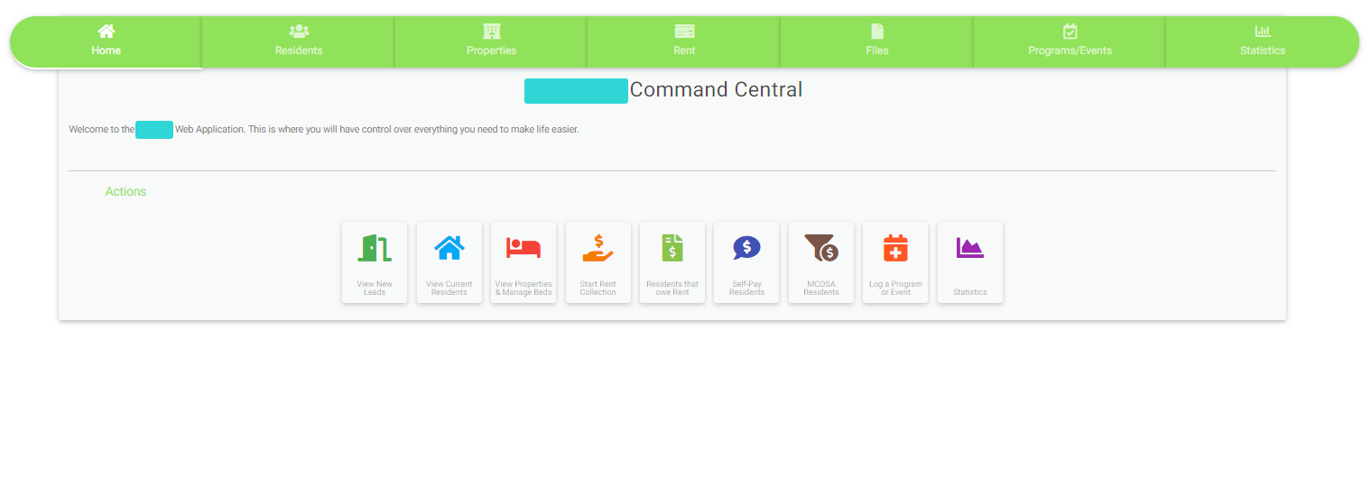 Recovery Housing Manager Web Application 