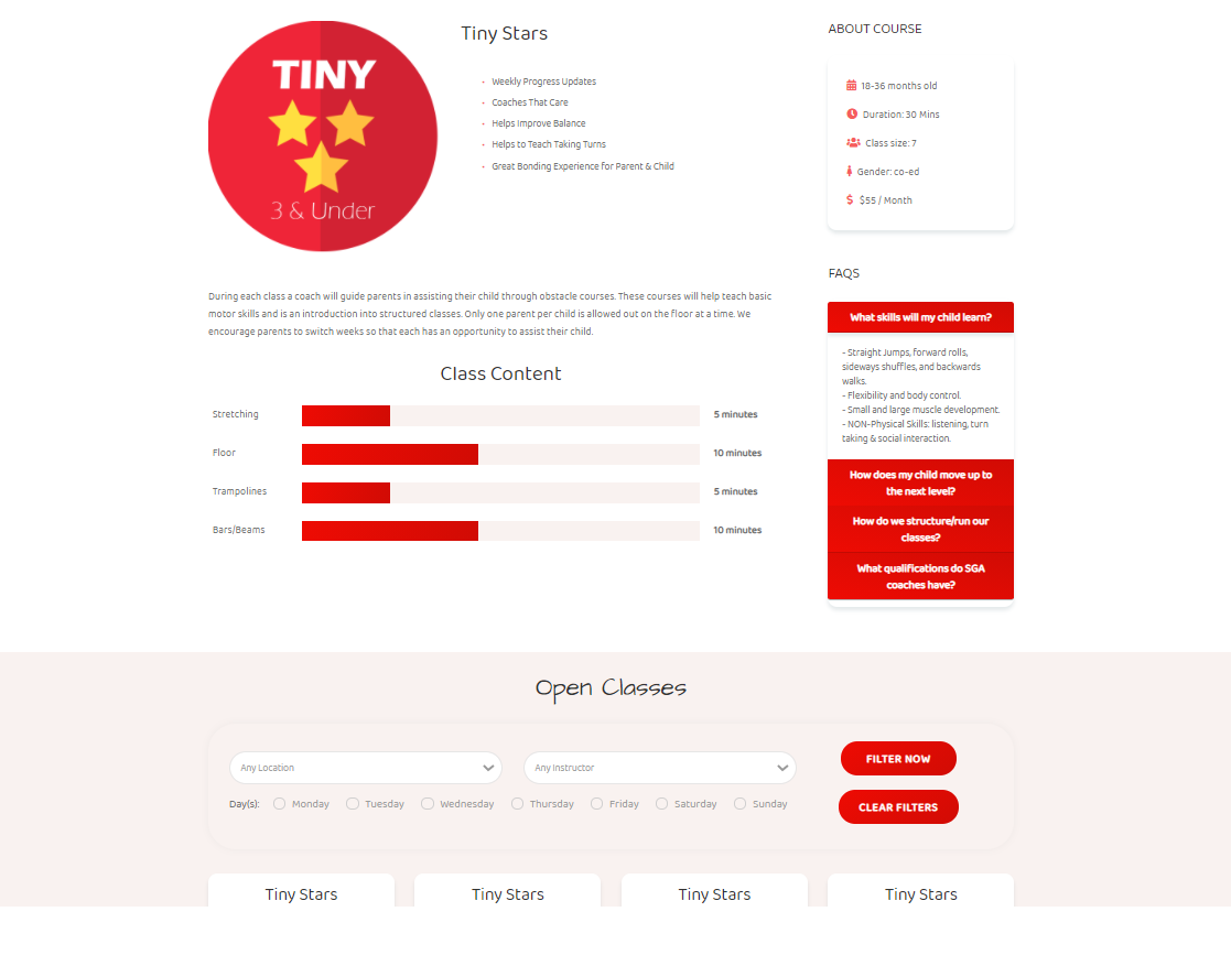Website Program Details 